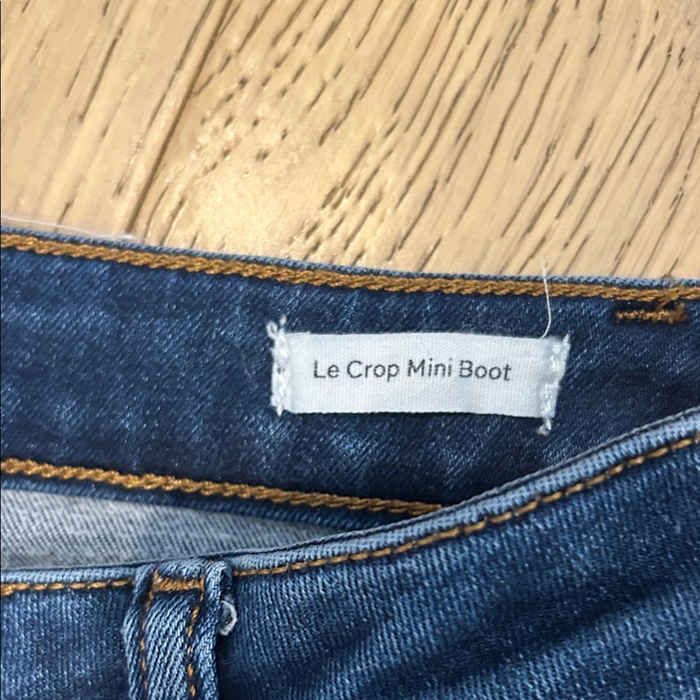 Frame Denim Dark Blue Le Crop Mini Boot - Picture 2 of 4